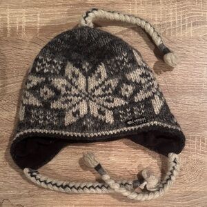 Everest Designs Wool Fair Isle Knit Sherpa Hat